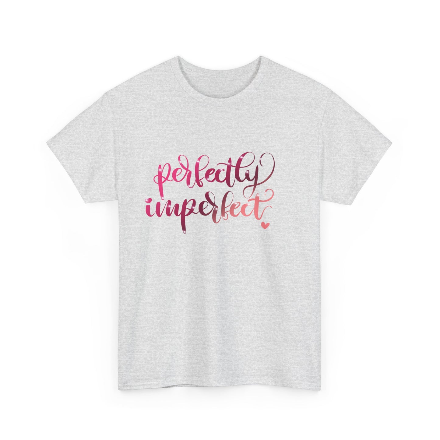 Perfectly Imperfect Unisex Heavy Cotton Tee - Casual Comfort for Self-Love