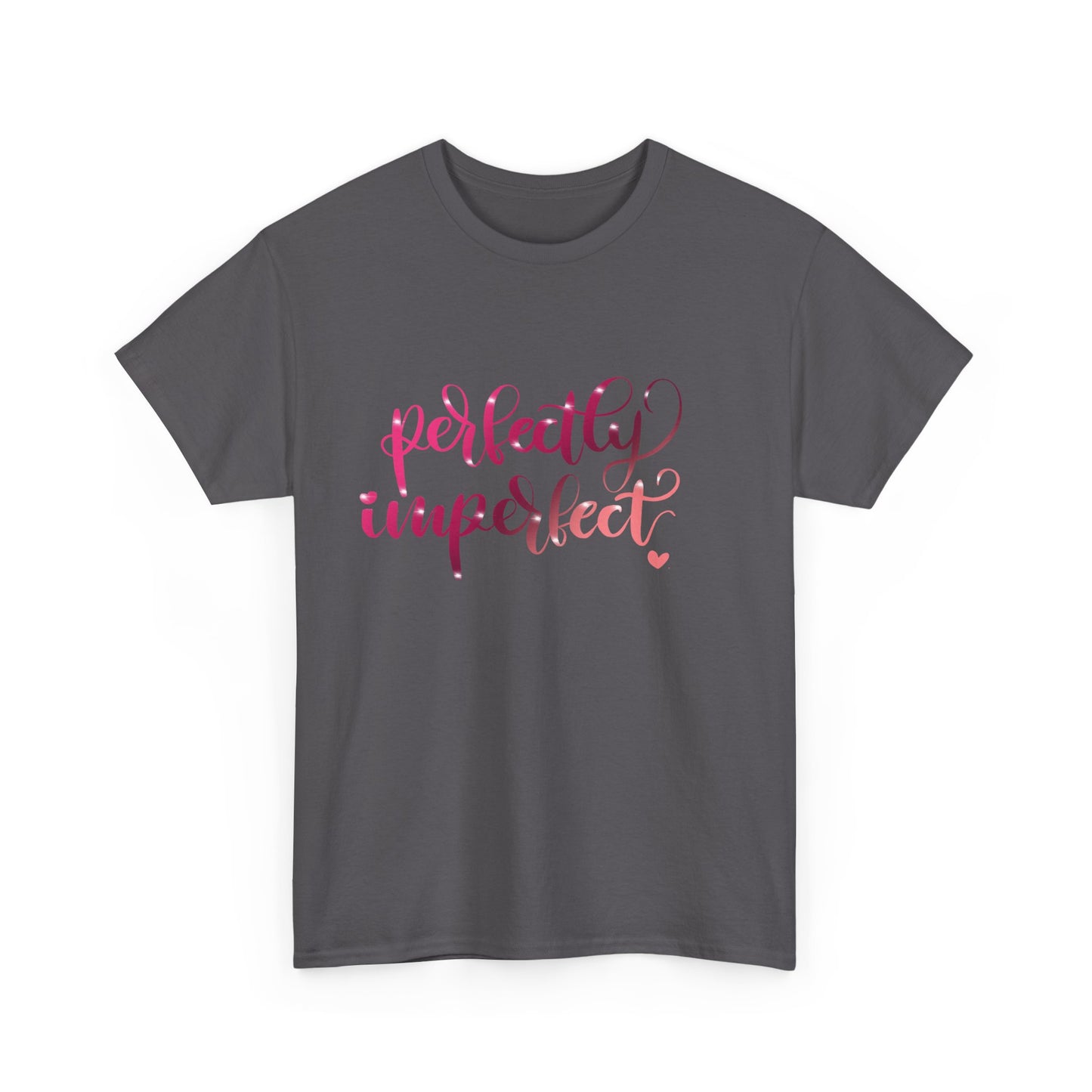 Perfectly Imperfect Unisex Heavy Cotton Tee - Casual Comfort for Self-Love