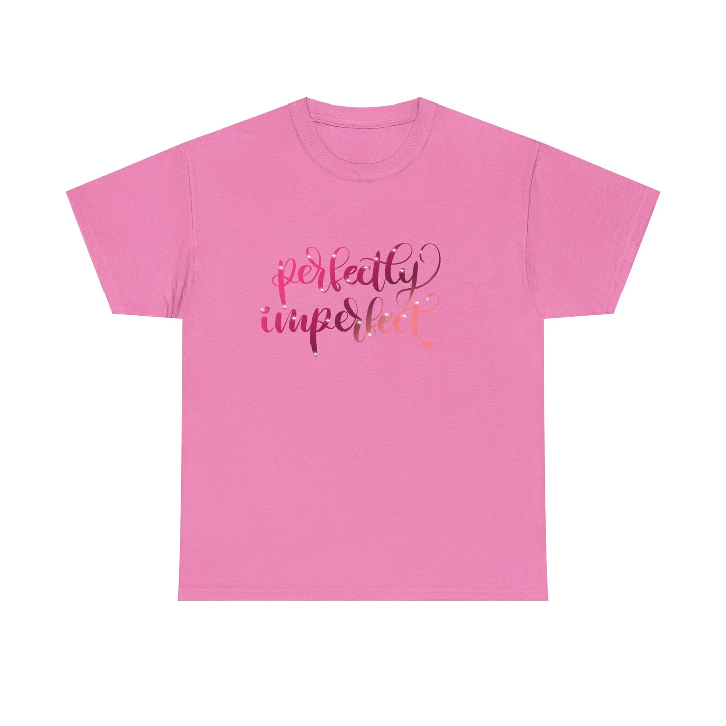 Perfectly Imperfect Unisex Heavy Cotton Tee - Casual Comfort for Self-Love