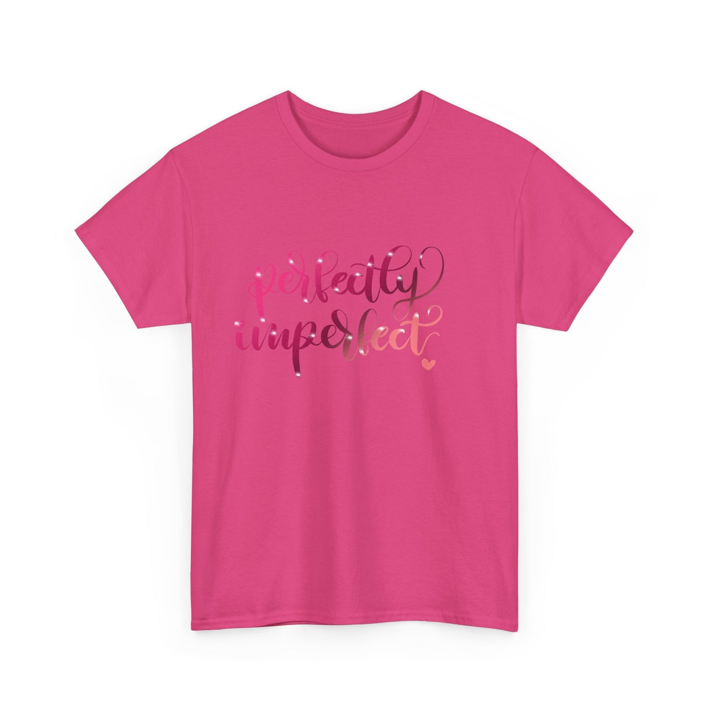 Perfectly Imperfect Unisex Heavy Cotton Tee - Casual Comfort for Self-Love