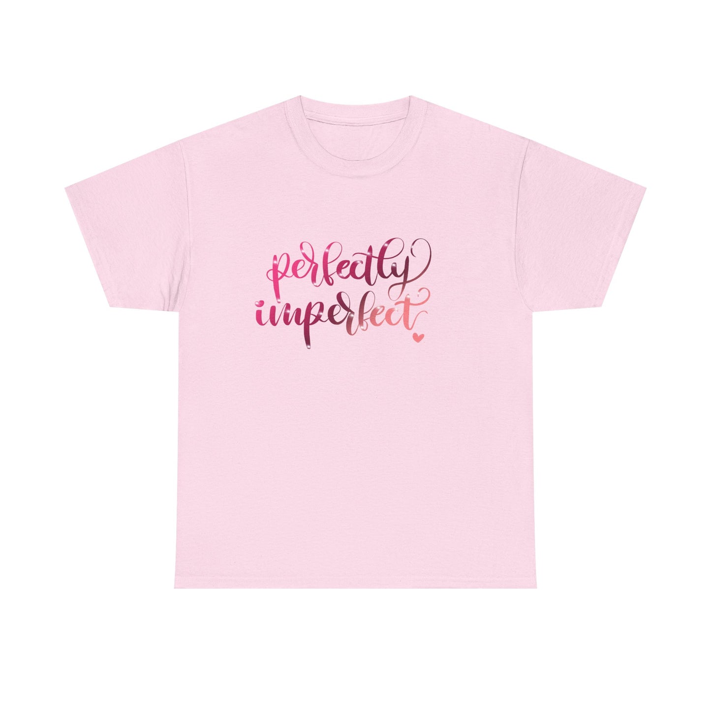 Perfectly Imperfect Unisex Heavy Cotton Tee - Casual Comfort for Self-Love