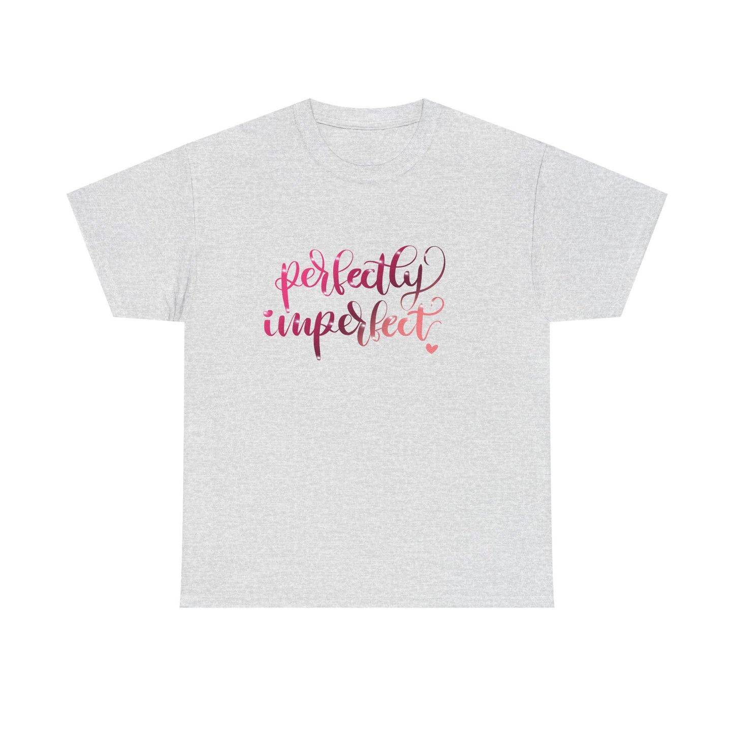 Perfectly Imperfect Unisex Heavy Cotton Tee - Casual Comfort for Self-Love