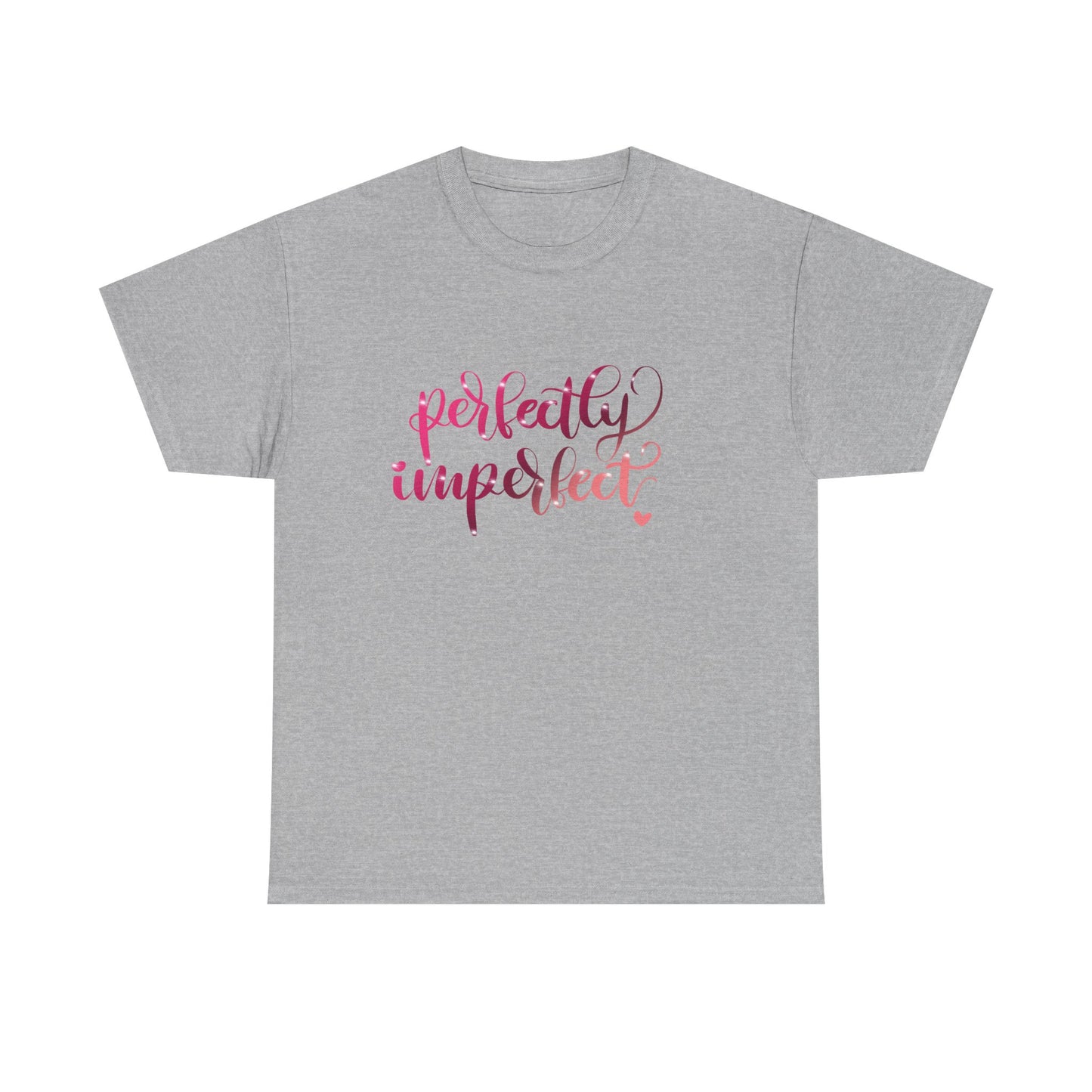 Perfectly Imperfect Unisex Heavy Cotton Tee - Casual Comfort for Self-Love