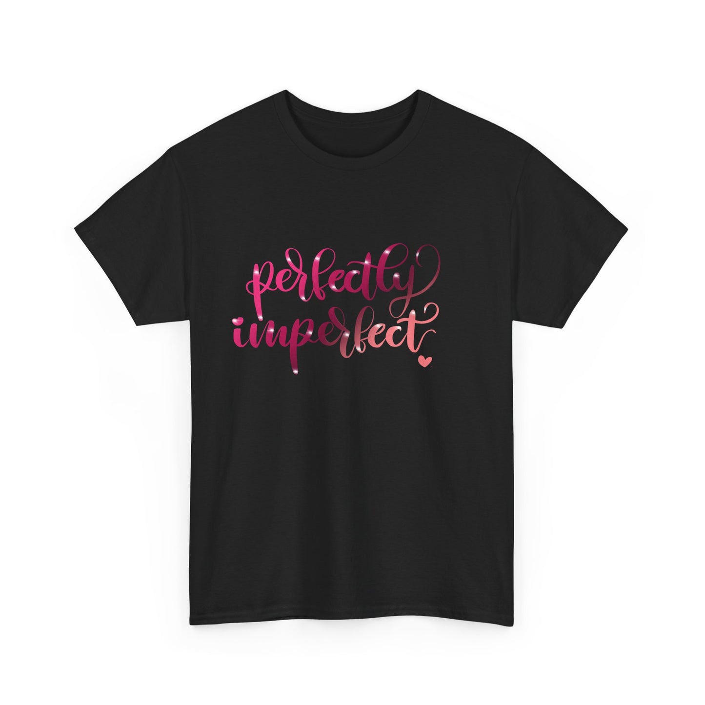 Perfectly Imperfect Unisex Heavy Cotton Tee - Casual Comfort for Self-Love