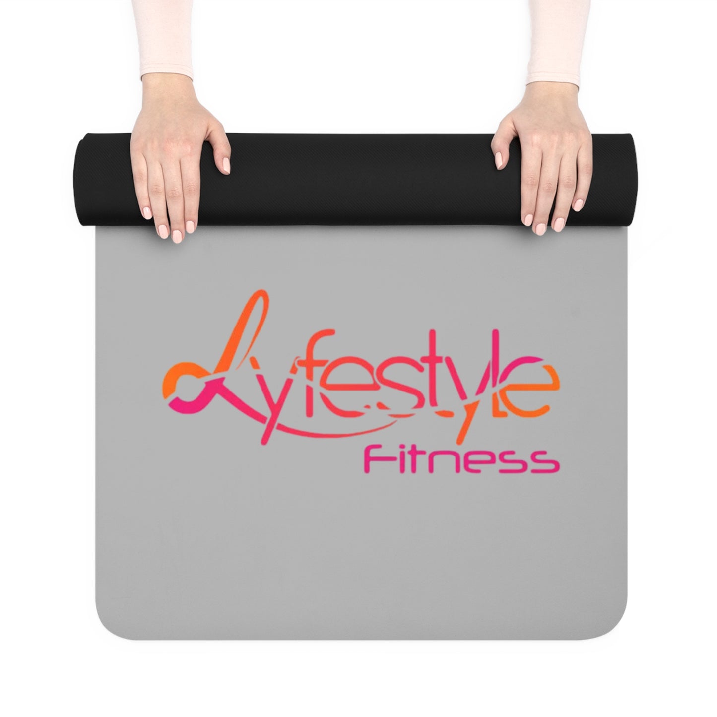 Lifestyle Fitness Rubber Yoga Mat - Non-Slip Exercise Mat for Home & Studio Yoga