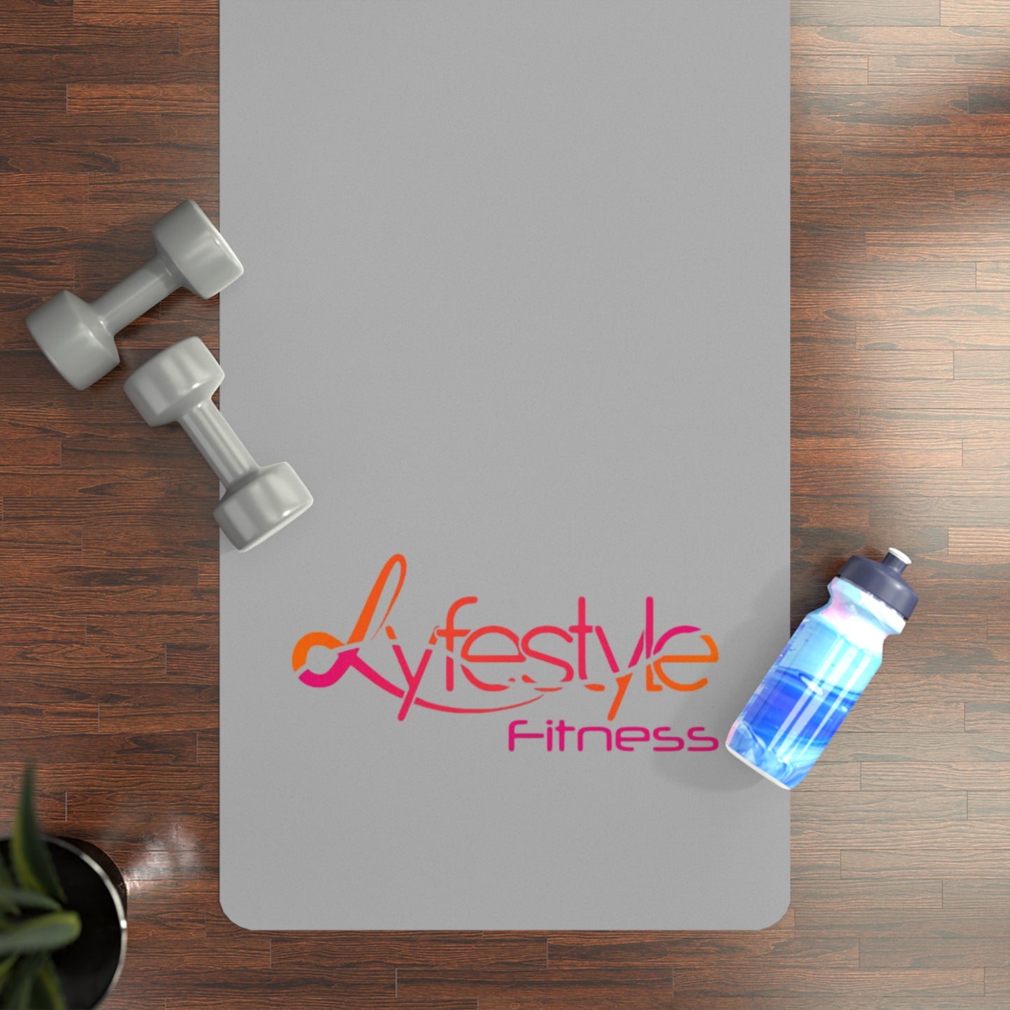 Lifestyle Fitness Rubber Yoga Mat - Non-Slip Exercise Mat for Home & Studio Yoga