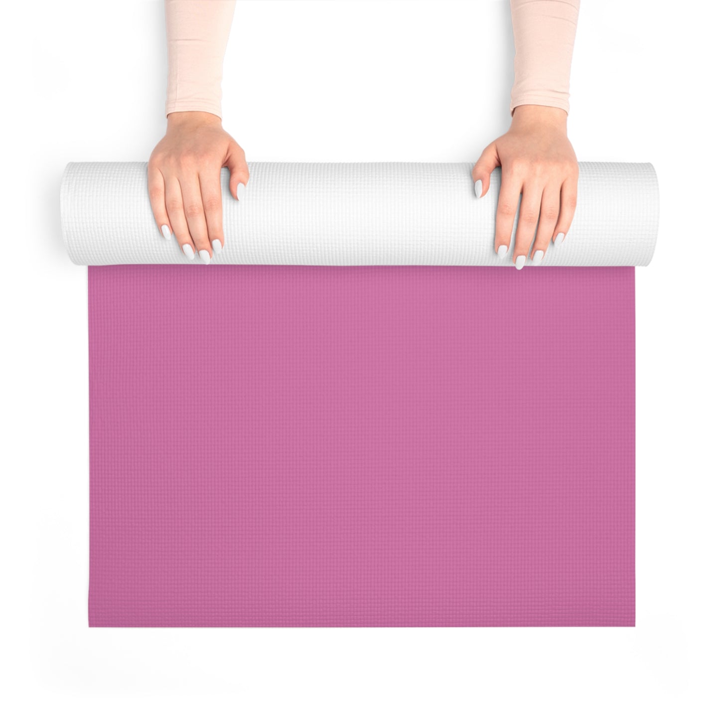 Lifestyle Fitness Foam Yoga Mat - Pink Non-Slip Exercise Mat for Home or Studio