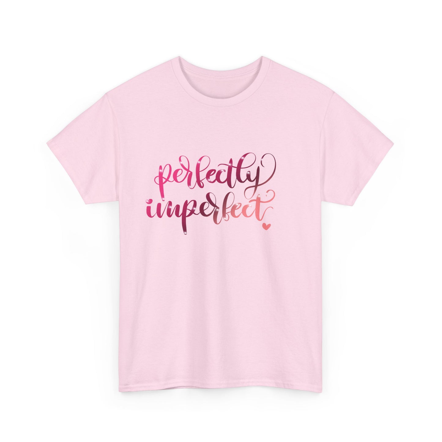 Perfectly Imperfect Unisex Heavy Cotton Tee - Casual Comfort for Self-Love